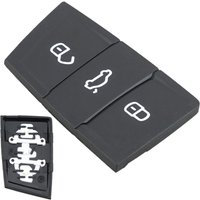 3 Buttons Replacement Rubber Flip Car Key Pad Fob Fit for Volkswagen Golf / Skoda Octavia Seat Leon Ibiza