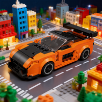 Boys‘ Favorite Vehicle Racing Sports Car Building Blocks–Puzzle Assembly Toy,Home/Desk Decor,Educational Christmas Birthday Gift