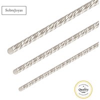 One Meter 925 Silver Half Hard Wire Sparkle Silver Beading Wire Metel Thread Silver Wire for Jewelry Making DIY Jewelry Findings