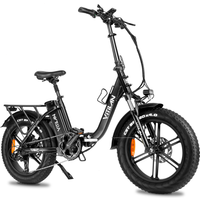 AliExpress VITILAN Vitilan-U7 2.0 750W Folding Electric Bike for Adults 48V20AH Fat Tire Mountain Off-Road Bicycle 20 Inch Wheel Size