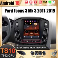 8Core 2 Din Android 16 Car Radio for Ford Focus 3 Mk 3 2011 2012 - 2019 Multimedia Video Player 2Din Carplay Auto Stereo DVD
