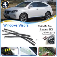 Car Window Visor For Lexus RX 350 450h AL10 2010~2015 Rainproof Visor Deflector Windshields Shelters Trim Covers Car Accessories