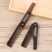 Portable Foldable Pocket Oil‑Head Comb Plastic Beard Hair Styling Tool For Men Women Barber Use