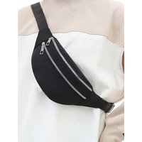 Men's and women's waist bags are suitable for traveling, taking photos and punching cards. Oxford cloth multi-layer pocket