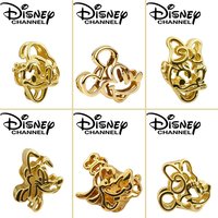 Original Charm Beads,Minnie Donald Duck Disney Mickey Mouse series hollowed Charm Beads,Fit Pendant Bracelet Women Jewelry Gift