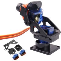 New SG90 MG90s 9g Steering Gear Pan Tilt Two Axis PTZ Ultrasonic Aerial Model Camera Mount FPV Camera Support Rc Plane Parts