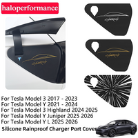 Car Charger Port Cover for Tesla Model 3 Y Highland Juniper Outdoor Rainproof Protection Silicone Dustproof Covers Accessories