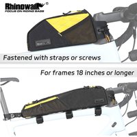 Rhinowalk 1.2L/2.1L Bike Front Top Tube Bag Water-Resistant For Gravel Bike Luggage Bikepacking Cycling Larger Frame Bag