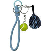 Cute Tennis Racket Keychain Design,Fashionable Nylon Tennis Hanging Accessory,Easy to Carry,Ideal Gift for Tennis Enthusiasts