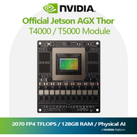 NVIDIA Jetson Thorโข T4000/T5000: Physical AI & humanoid robotics platform with up to 2070 FP4 TFLOPS, 128GB RAM, 40Wโ130W power