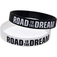 New Minimalist Road To The Dream Silicone Bracelet For Men And Women Versatile Sports Bracelet Gift Wholesale