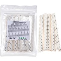 1500 Pcs SMD 0603 Resistors Assorted Set (60 Values x 25Pcs) 0ohm - 10M Ohm 1/10 Watt 1% High Precision Film Chip Resistance Kit