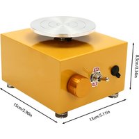 NEWEST Mini Electric Turntable Pottery Machine,2000Rpm Ceramic Pottery Making Tools for School Teaching Pottery DIY Shop Home