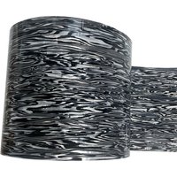 DIY Drum Wrap 0.50mm Black and White Wood Grain Celluloid Sheet Musical Instrument Deco Sheet