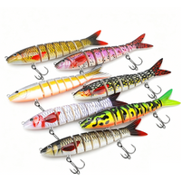 3pcs 8 Segment 13cm/20g Fishing Lure Multi Jointed Swimbait Artificial Bait Slow Sinking Bionic Fishing Bait Cool Fishing Gear