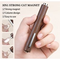 3 In 1 Cat Magnet Stick for UV LED Cat Magnetic Gel Polish Multifunctional Magnetic Nail Tool for Salon DIY Cat Magnet Manicure