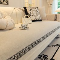 Universal Sofa Cushion Non-Slip All-Season 2026 New Style Ice Silk Plain Pattern Home Decorative Fabric Cushion