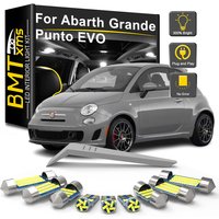 BMTxms LED Interior Light Bulb Kit For Fiat Abarth 500 595 695 500C 595C 695C Grande Punto EVO Punto Car Dome Reading Trunk Lamp