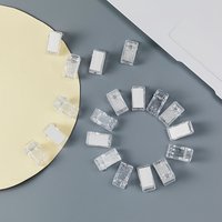 Single-sided Adhesive Acrylic DIY Acrylic Clips Stationery Accessories Document Paper Transparent Clips