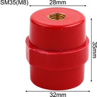 Busbar Insulator Kit 10Pcs SM35 M8 Designed with Standardized Connections for Quick Installation in Electrical Systems