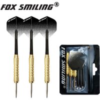 Fox Smiling 3PCS Steel Darts 18g With16g Iron Barrel And Nylon Shaft Colorful Darts Flights