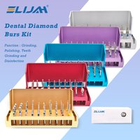 ELIJAH Dental Burs Drill High Speed Handpiece Aluminum Disinfection Block High Temperature Sterilization for Dental Professions