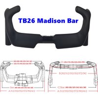 BIKEDOC TB26 Aero Track Handlebar Cycling Sprint Match Bent Handle Bar Carbon Fixed Handlebar