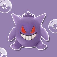 Pokemon Gengar 22cm Kawaii Soft Fluffy Plush Toy Stuffed Animal for Collectors Anime Fans Birthday Gifts Home Bedroom Decor