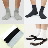 Men/Women Unisex Split Two Toes Geta Tabi Socks Japanese Kimono Flip Flop Sandals Ninja Sock Cosplay Props
