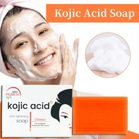 Kojic Acid Soap Papaya Handmade Soap Facial Cleansing Bath Soap Cleanse Brighten Skin Remove Dead Skin Cells Suit All Skin Types