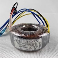 30W Toroidal Transformer 220V to Dual 17V 9V Pure Copper Full Power Amplifier Accessory Preamp
