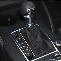 For Audi A3 S3 RS3 8V 2013-2019 Car Accessories Carbon Fiber Interior Gear Shifter Lever Panel Frame Trim Sticker Modification