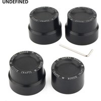Motorcycle Front Rear Axle Nut Cover Caps CNC Black For Harley Touring Road Glide Low Rider Sportster Iron 883 XL1200 Softail