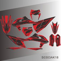 Dla KTM 125 250 300 350 450 500 SX SXF EXC EXCF XCW XCF 2011-2024 Naklejki graficzne Zestaw naklejek Tło motocykla