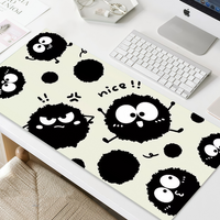 Mouse Pad MousePad Cute Black Non-slip Lockedge Office Student Gaming S-Sprite Thickened Large Writing S-Soot Pad Cushion