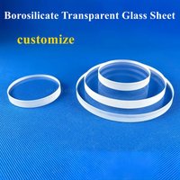 Borosilikat Transparente Glasscheibe Schauglas Durchmesser 30mm bis 150mm Dicke 8mm Maßanfertigung