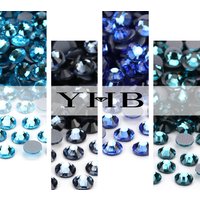 YHB – strass correcteurs à dos plat bleu de haute qualité, pour chaussures, sacs, ongles, artisanat, tissu, décoration de vêtement, accessoires de bijoux DIY