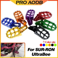 AliExpress PRO AODB Motorcycle CNC Footrest Foot Pegs Footpegs Rests Pedals For Sur-Ron Surron Ultrabee Ultra Bee Electric Vehicle Dirt Bike Parts