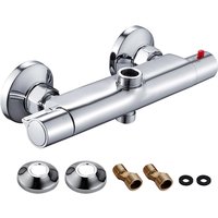 Thermostatic Shower Mixing Valve Wall Mounted Constant Temperature Anti Scald Shower Valve Diverter Hot Cold Water Mixer Valve