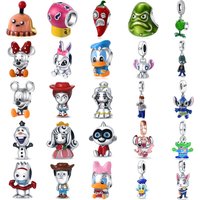 S925 Silver 2026 Rabbit Policeman Duck Zombie Charms Beads Fit Original Bracelet DIY Jewelry Accessories Women Gift