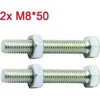 2X Motorcycle Swingarm Chain Adjuster Bolt Screws M8x50 For Honda Kawasaki Suzuki CR CRF KX RM YZ CR125 CR250 CR500 KX80 KX85