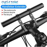 20 cm Fahrrad Lenker Erweiterte Halterung Fahrrad Halterung Bar Computer Halter Unterstützung Rack Legierung Ständer Doppel Rahmen Fahrrad Clip