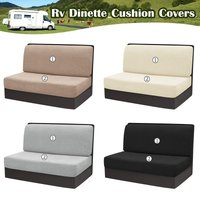 2pcs/set Rv Dinette Cushion Covers Jacquard Stretch Camper Seat Cover Dining Sofa Cover Removable for Rv Camper Car Bench Seats