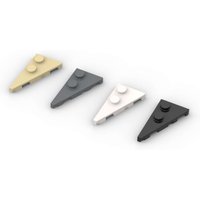 MOC 10PCS 65429 Wedge Plate 4x2 Left Building Blocks Kit Pointed Board Bricks Particle Educational Toys Children Birthday Gifts