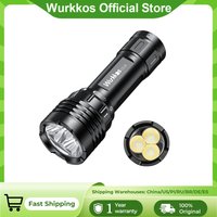 Wurkkos DL30 Diving Flashlight 3600 Lm IPX8 Waterproof 21700 Rechargeable Dive Light Features 3 Modes Suitable for Spearfishing