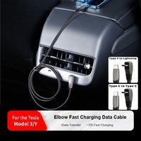 60w Fast Charging Elbow Charger 1m Cable For Tesla model 3 model Y highland Juniper Phone Data Charging Pd Charge Accessories