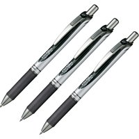 Pack of 3 - Pentel ENERGEL BLN77 Gel Pen 0.3 0.5 0.7 1.0 mm Quick-drying Neutral Signature Gel Ink Ball Pen Smooth Writing