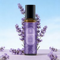 Lavender Essential Oil Roll-On, Plant-Based Massage Oil, Portable10ml