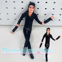 Cartoon Michael MJ Cosplay Prop Stuffed Joseph Jackson Cosplay Prop Pillow Abstract Joint Twistable Plushie Hallowmas Party