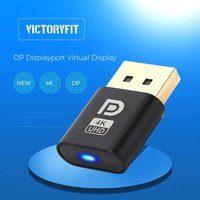 4K Displayport Dummy Plug DP Virtual Display Adapter DP Dummy Plug EDID Headless 4K DP Displayport Virtual Display Accessories